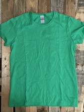 NEW Gildan 5000L Heavy Cotton Women's Cap Sleeve T-Shirt L