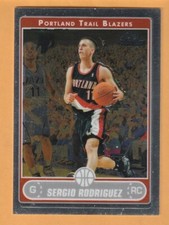 Sergio Rodriguez Portland Trail Blazers 2006-07 Topps Chrome #199 RC Rookie 12O