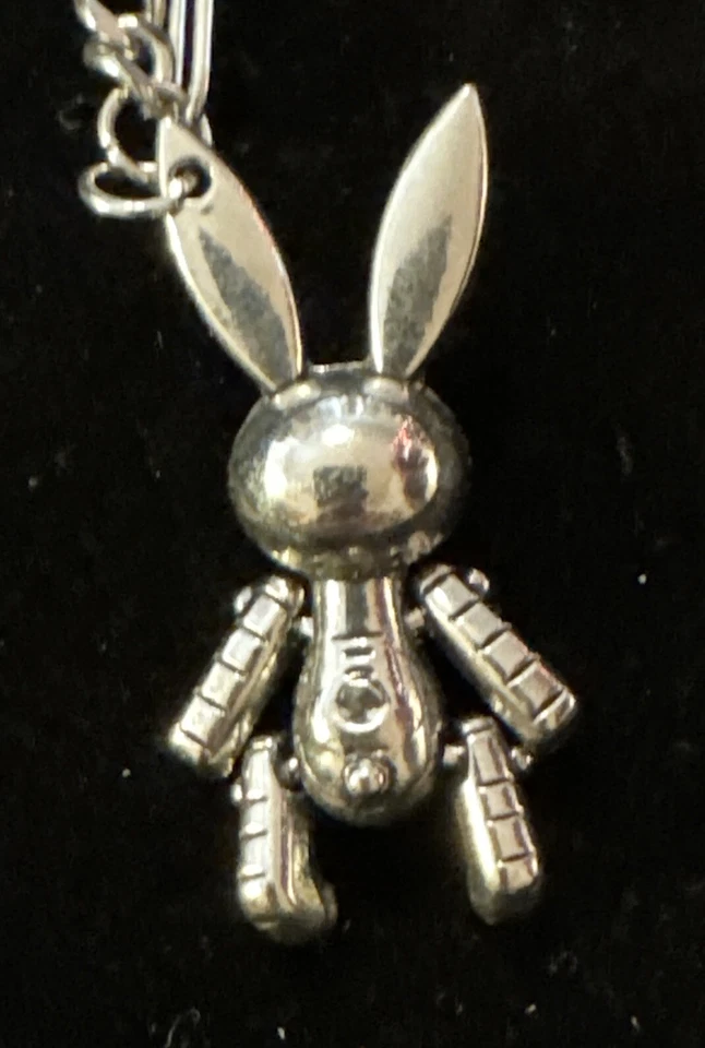 PRETYZOOM Conejo de Pascua Articulado Collar Elegante Colgante 22” Foto 3 de 4