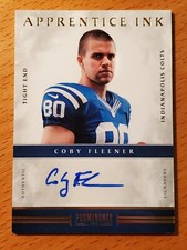 2012 Prominence Apprentice Ink Auto #34 Coby Fleener Stanford Colts TE #'d 2/25
