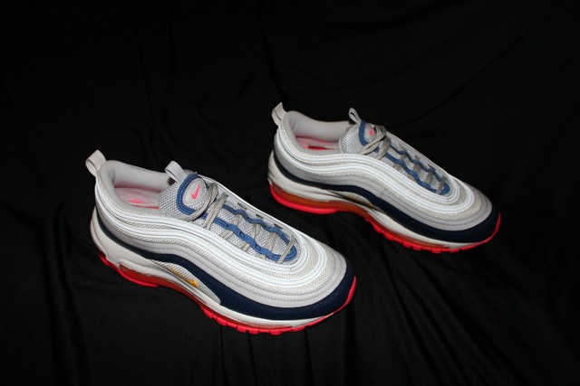nike air max 97 pure platinum laser orange