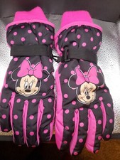 Disney Minnie Mouse Winter Insulated Snow Ski Gloves or Mittens, Girls
