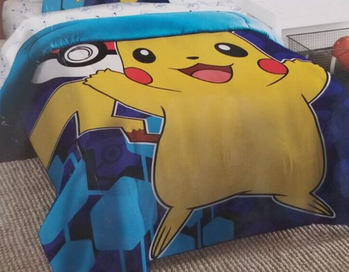 2 pc Pokemon Twin Comforter & Character Pillow Set NIP - Picture 4 of 10