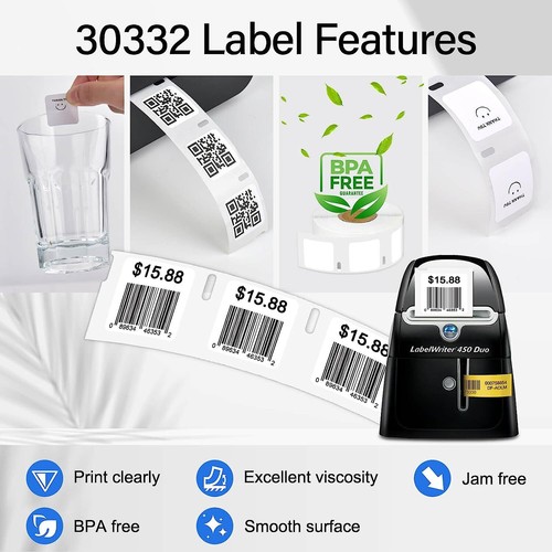 For Zebra (1"x1") Shipping Labels, LP2742, LP2824, LP2844, LP3742, R402 Printers - Picture 4 of 34