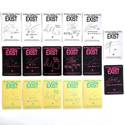 EXO The 7th EXIST Photobook Ver Official Photocard Bookmark