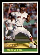 Mark Clear 1984 Donruss  Card #611 Boston Red Sox