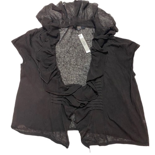 Alex Marie Woman 3X Cropped Open Fromt Strickjacke braun leicht  - Bild 1 von 10