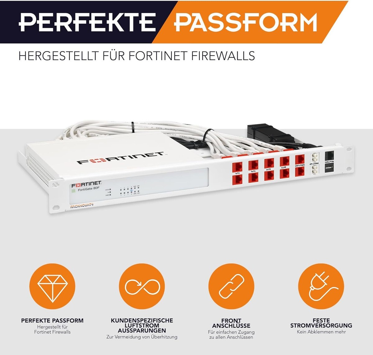 Fortinet Firewall Appliance Rack Mount - 1U Server Rack Shelf with