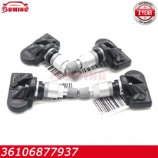 4PC 433Mhz Tire Pressure Monitoring Sensors TPMS 36106877937 For BMW 5 6 7 X3 X4