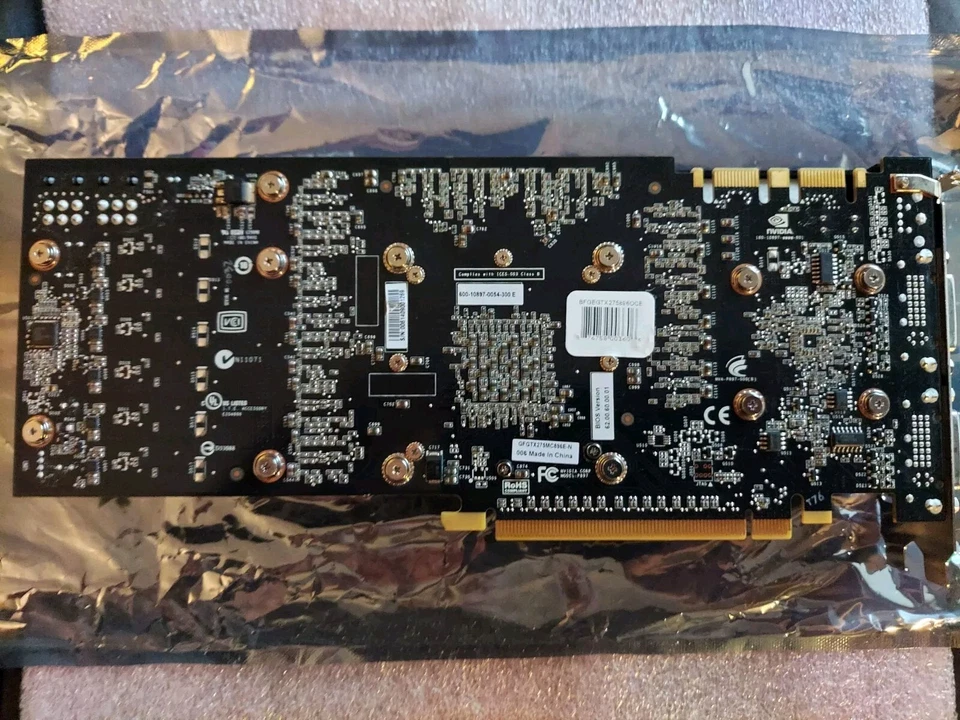 RARE Tested GOOD BFG NVIDIA GeForce GTX 275 PCIe 896MB Graphics Video Card GPU - Image 2 of 4
