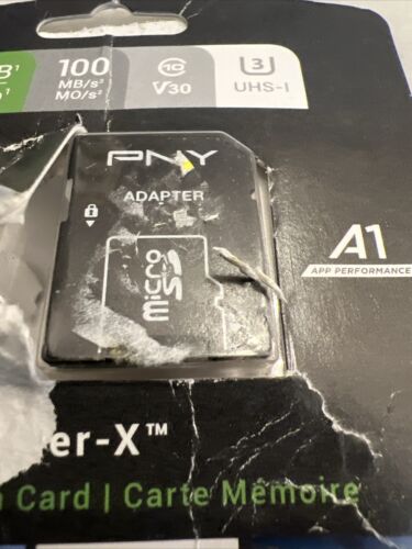 PNY Technologies 256GB Elite-X microSDXC Flash Memory Card ADAPTER ONLY UHS-I U3 - Picture 2 of 2