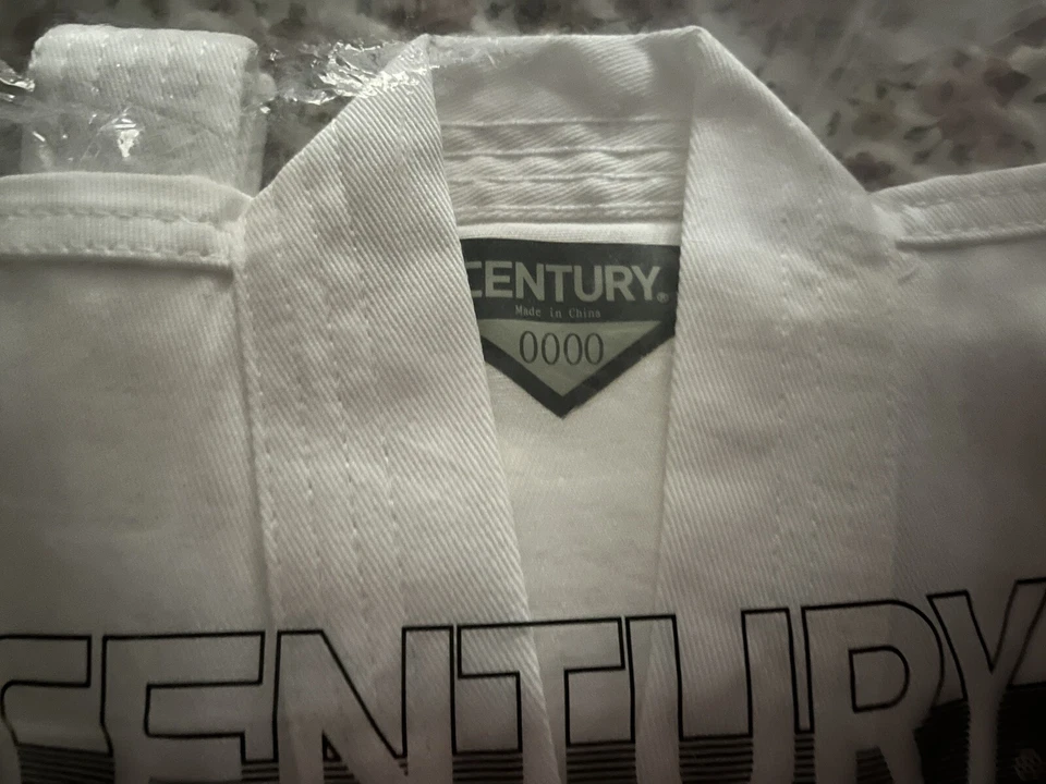 Century 7 oz. Middleweight Student Uniform Elastic Pant - White XS Size 0000 - Image 4 of 4