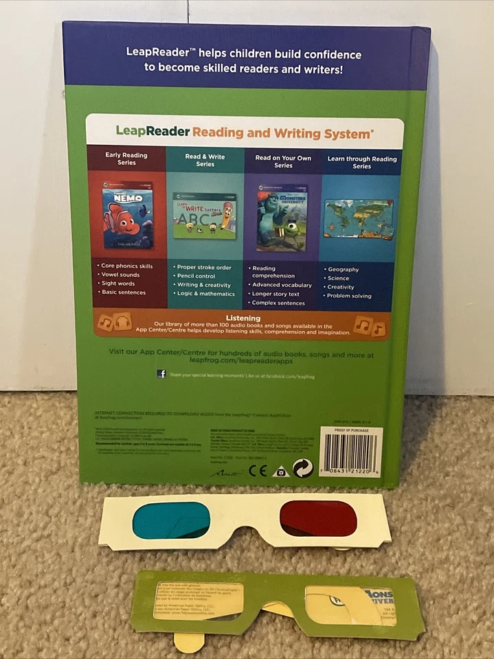 Leap Frog Tag Reader Books Lot Monster University Finding Nemo Toy Story Puzzle - Image 3 of 4