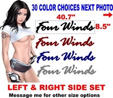FOUR WINDS FOURWINDS  RV DECALS REPLACEMENT CAMPER SIDE DECALS FRONT REAR