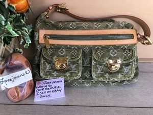 louis vuitton denim tote