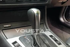 Genuine Leather Satin SILVER AUTOMATIC Shift Knob for BMW E46 E60 E39 E36 X5 X3