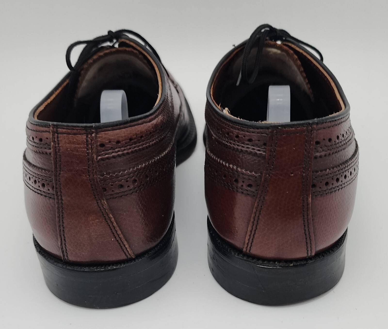 Knapp Wingtip Brown Pebblegrain Longwing Wingtip … - image 6