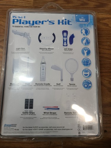 NEW - DreamGear Wii 15 In 1 Player's Kit - Picture 2 of 2