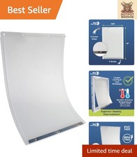 Environmentally Friendly XL Dog Door Flap - 10.5" x 15" Clear Frosted Design