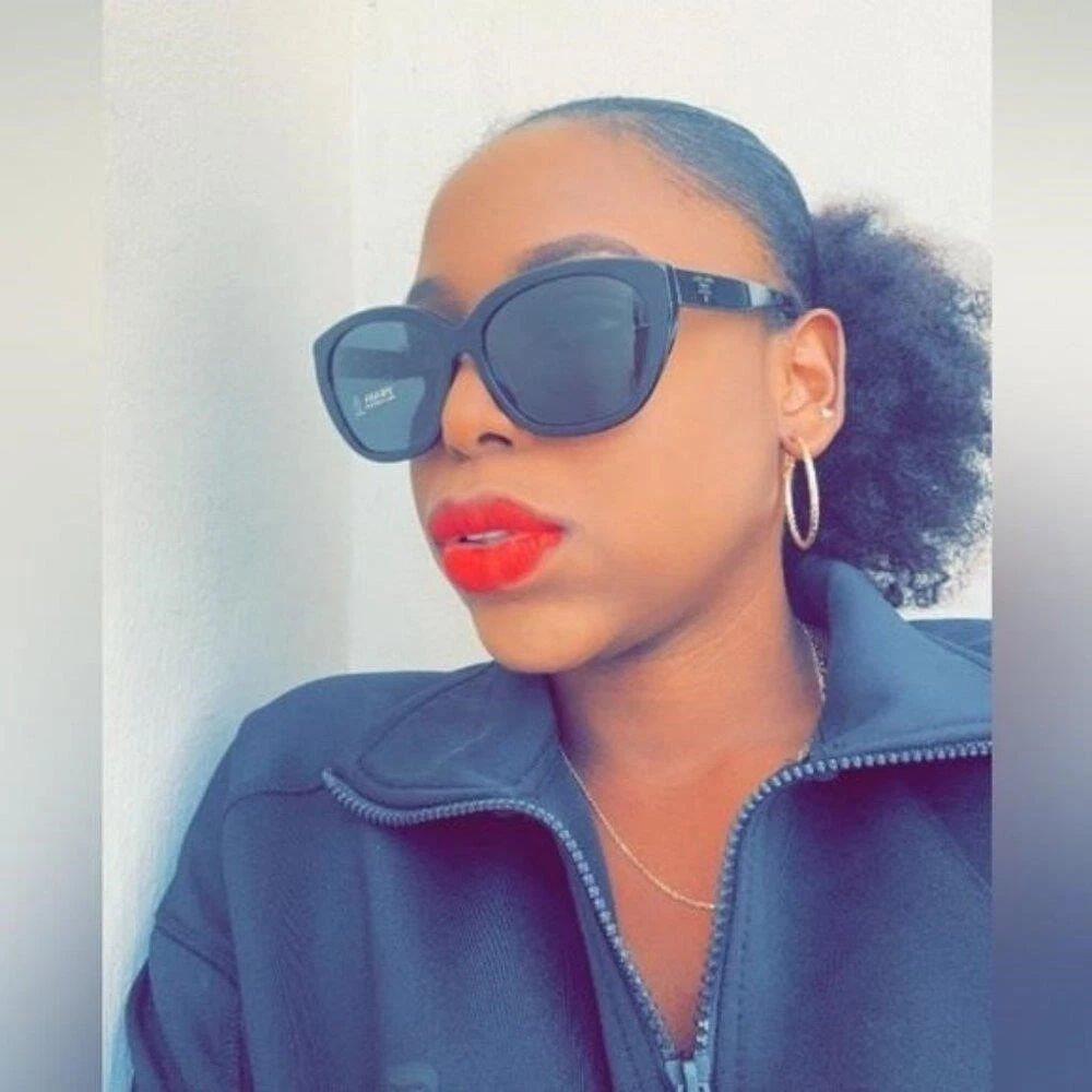 New Authentic PRADA  Acetate Sunglasses SPR 16X-F Black Prada Acetate Sunglasses SPR 16X Black 1748642 – FASHIONPHILE main image 2