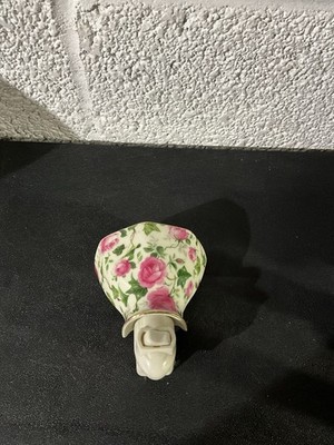 Vintage Formalities Victorian Roses Pierced Porcelain Night Light by Baum Bros