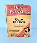 Vintage 1935 Post Toasties Corn Flakes Cereal Box Disney Mickey Mouse Cut-outs