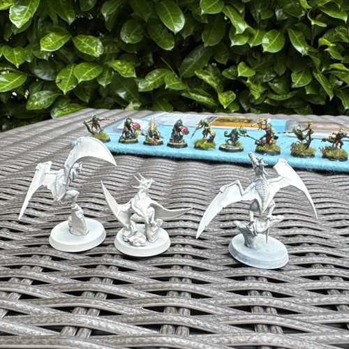 10 Hunters of Huanchi + 3 terrawing + cards Warhammer warcry Seraphon Painted - Picture 16 of 23