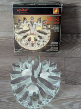 Vintage Bel Mondo Maxi Warmer 3 Tea light Candle Germany Heavy Glass - Used Read