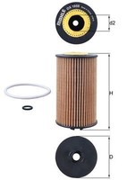 ÖLfilter Mahle OX 1058D FüR Opel Vauxhall