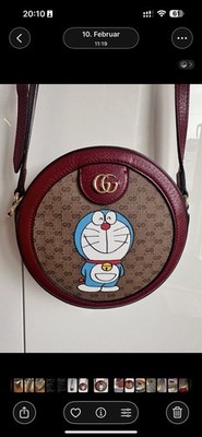 Originale Gucci Women's Red (Wmns) X Doraemon Shoulder Bag