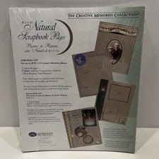 NEW Creative Memories Scrapbooking 8 1/2X11 Album Refill Natural Pages Acid Free