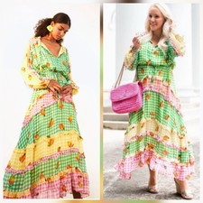 M/L Farm Rio Gingham Maxidress