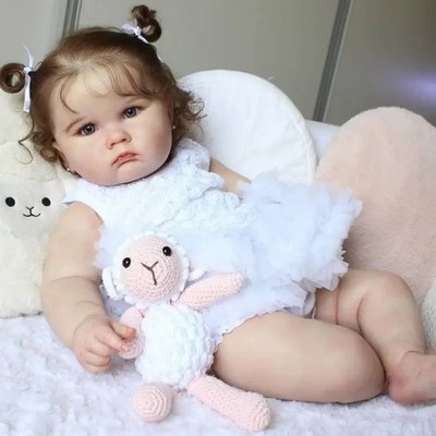 24-Inch Realistic Reborn Baby Girl Doll   3D Skin & Veins, Soft Silicone Gift