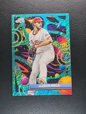2025 Topps Cosmic Chrome - Aaron Nola #111 Aqua Equinox Refractor /199