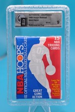 1989-90 Hoops Series 1 Sealed Pack GAI 9 Mint David Robinson #138 On Top