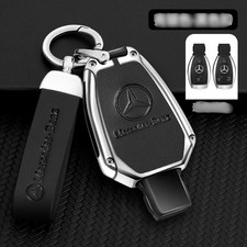 New Metal Key Fob Silver Shell Case For Mercedes-benz New Metal Key Fob Silver Shell Case For Mercedes-benz