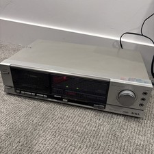 Vintage AIWA F220 Stereo Cassette Tape Deck Timer Standby System READ Turns On