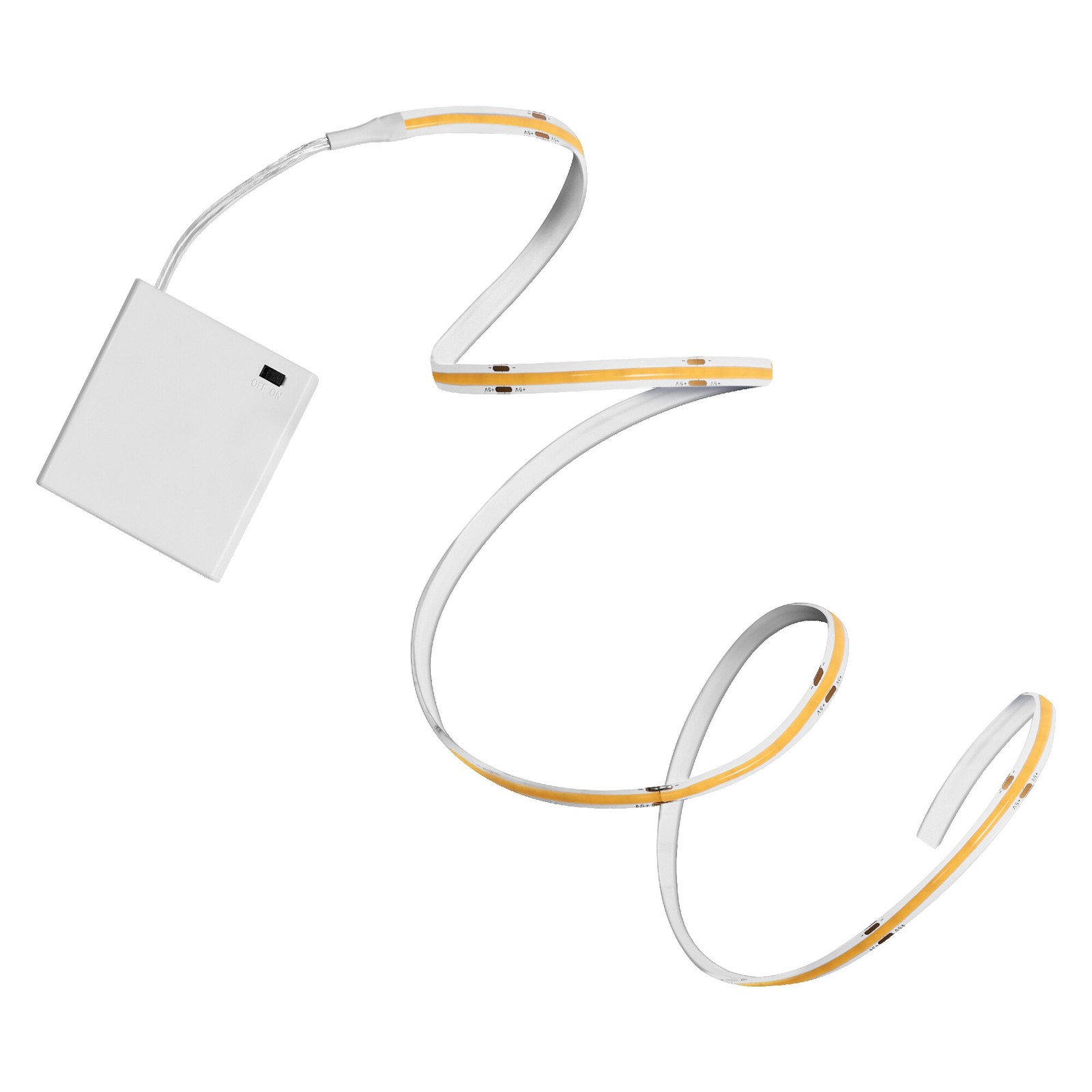 LEDVANCE FLEX LED light strip w. battery operation, COB technology for homogeneo