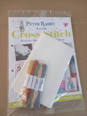 Beatrix Potter Peter Rabbit Cross Stitch Partworks,#58, FREE Thread To Continue 