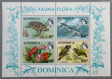 Dominica 1970 - Fauna Flora Miniature Sheet - MNH