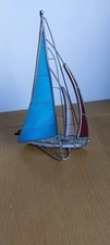 vintage Glass Sailboat, Style Tiffany Style