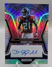 2025 Panini Prizm Black - Prizmatrix Signatures DeAngelo Hall #PS-42 Silver