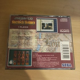 Sherlock Holmes consulting detective rare sega mega-cd game with manual UK pal 