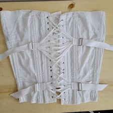 Vintage Sears Fan Corsette Gorgeous Lace Up Waist Trainer Support Cosplay