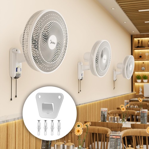2 Pcs Heavy Duty Wall Fan Mounting Bracket Metal Oscillation Fans Hidden Bracket - Picture 2 of 7