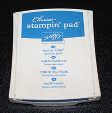 Stampin Up Retired PACIFIC POINT Foam Ink Pad Great Condition Blue