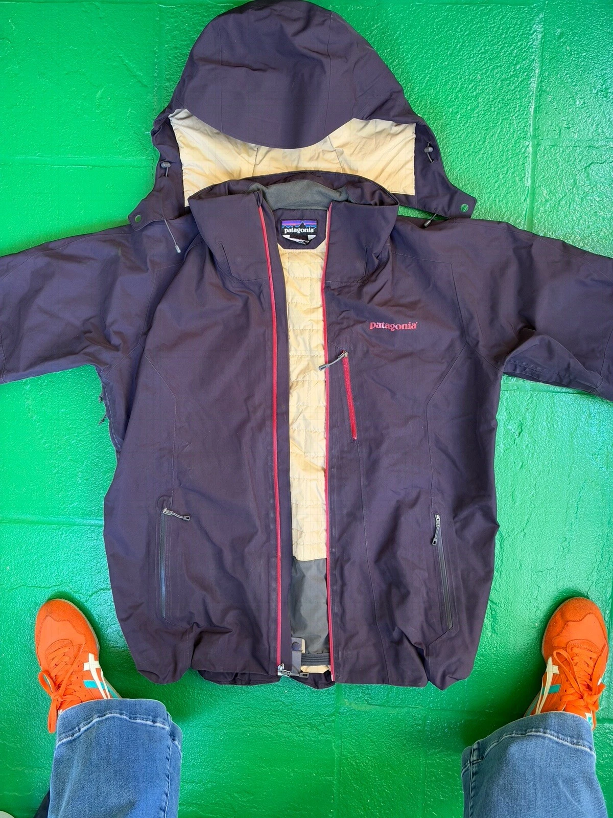 Patagonia Powder Bowl Insulated Ski Jacket DARK Blue Mens Large  image 1