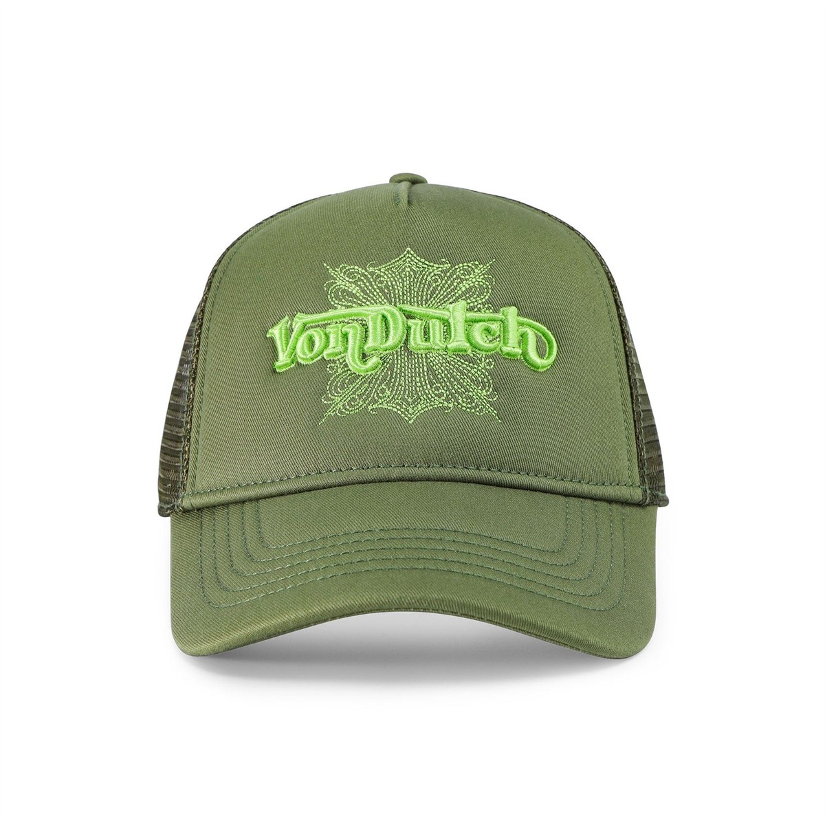 Von Dutch トラッカーキャップ 茶色/緑 Von Dutch Foam Chopper Trucker Hat Olive Green MSRP89 | eBay