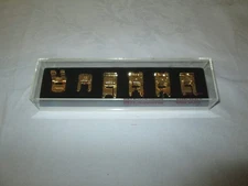 HUSQVARNA VIKING LIMITED EDITION SET 6 GOLD PLATED SEWING MACHINE PRESSER FEET