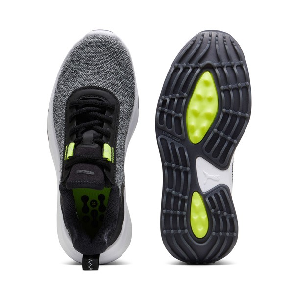 New Puma Golf Fusion Crush Sport Shoes Jr JRM Puma Black/Electric Lime 4 thumbnail 3